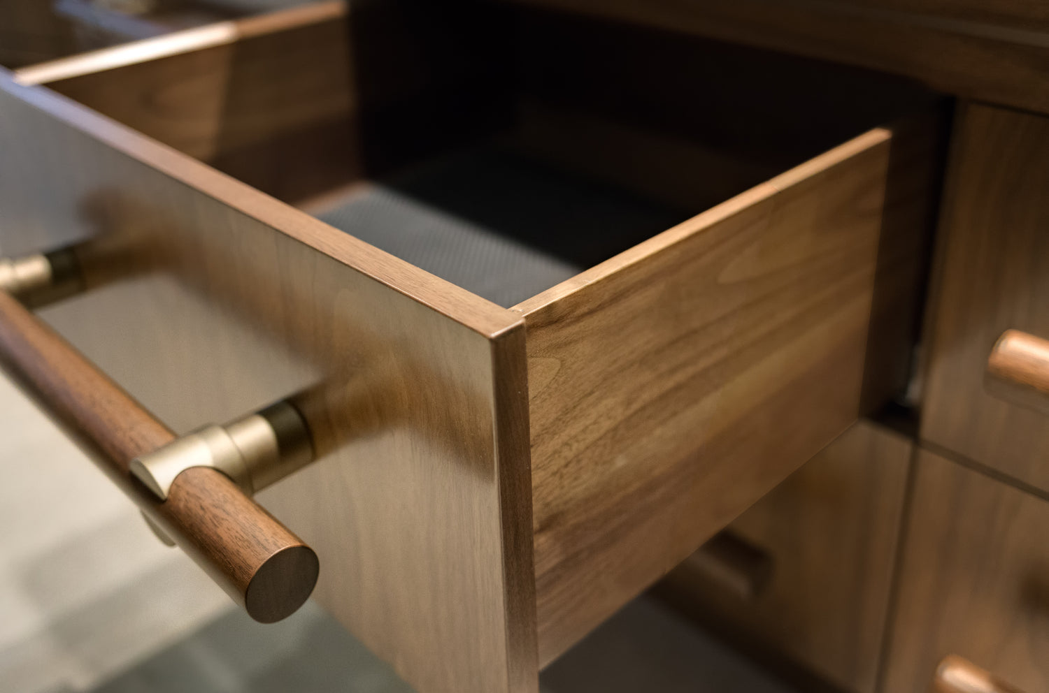 Custom wood drawer millwork by BWP Spaces, Kelowna